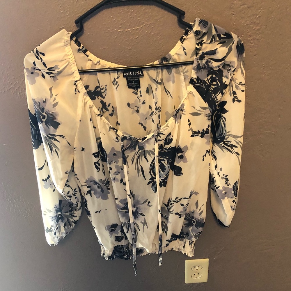 floral blouse